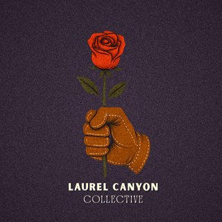 Laurel Canyon Collective logo: a gloved hand holding a red rose